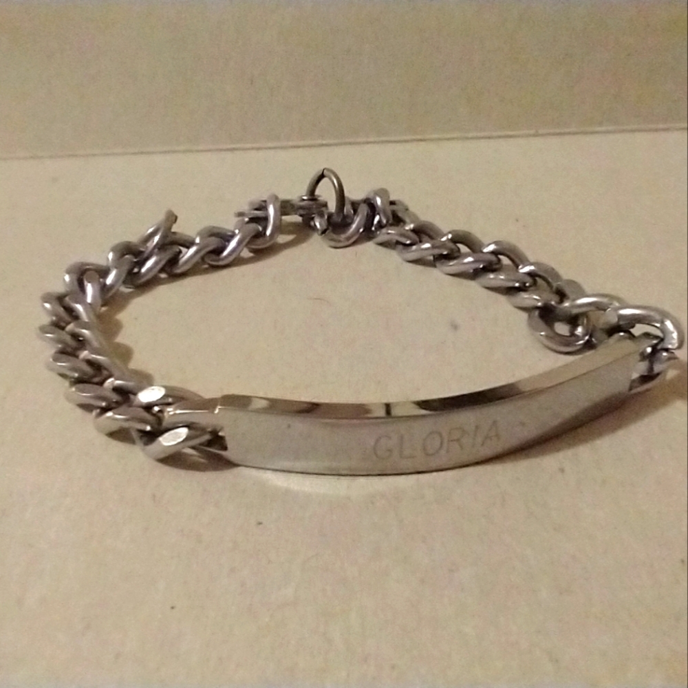 VINTAGE 60s Speidel Personalized GLORIA Bracelet